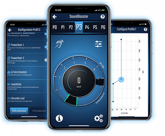 Komplettset Active Sound inkl. Sound Booster fÃ¼r Ford Tourneo Connect mit App und Bluetooth-Pro-